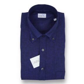 Alternative view of Camicia Aire lino blu